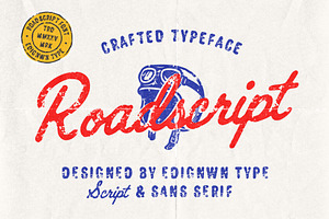 Roadscript – Retro Font Duo, a Script Font by Edignwn Type
