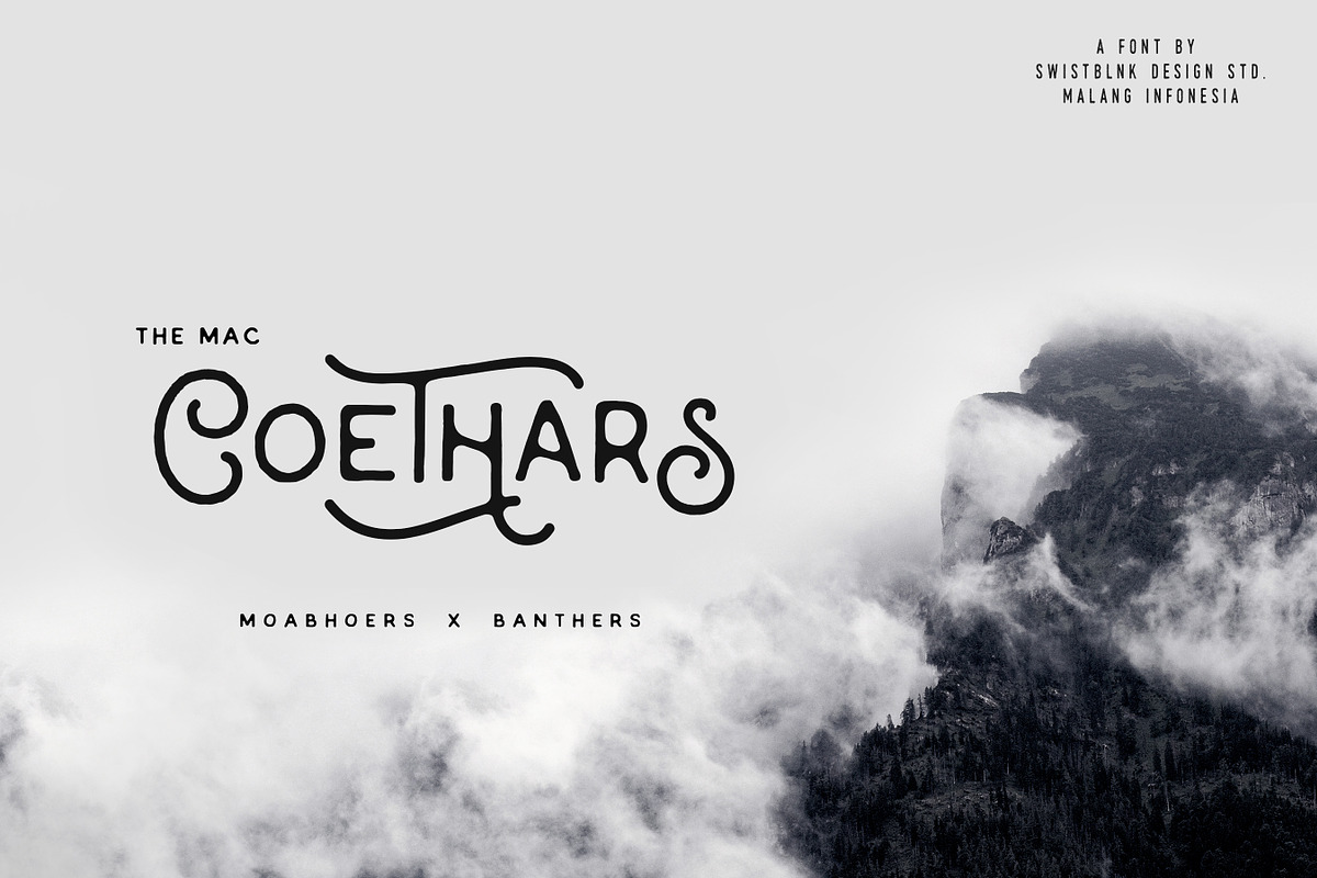 Moabhoers Typeface, a Font by Swistblnk Std. (Photo 3 of 8)