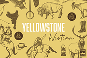 Vintage Western Illustration Pack, an Animal Illustration by Eldorado Design Co. (Thumbnail 1 of 4)