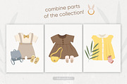 Boho baby clothes & toys clipart set, an Illustration by BrillCreateArt (Thumbnail 4 of 5)