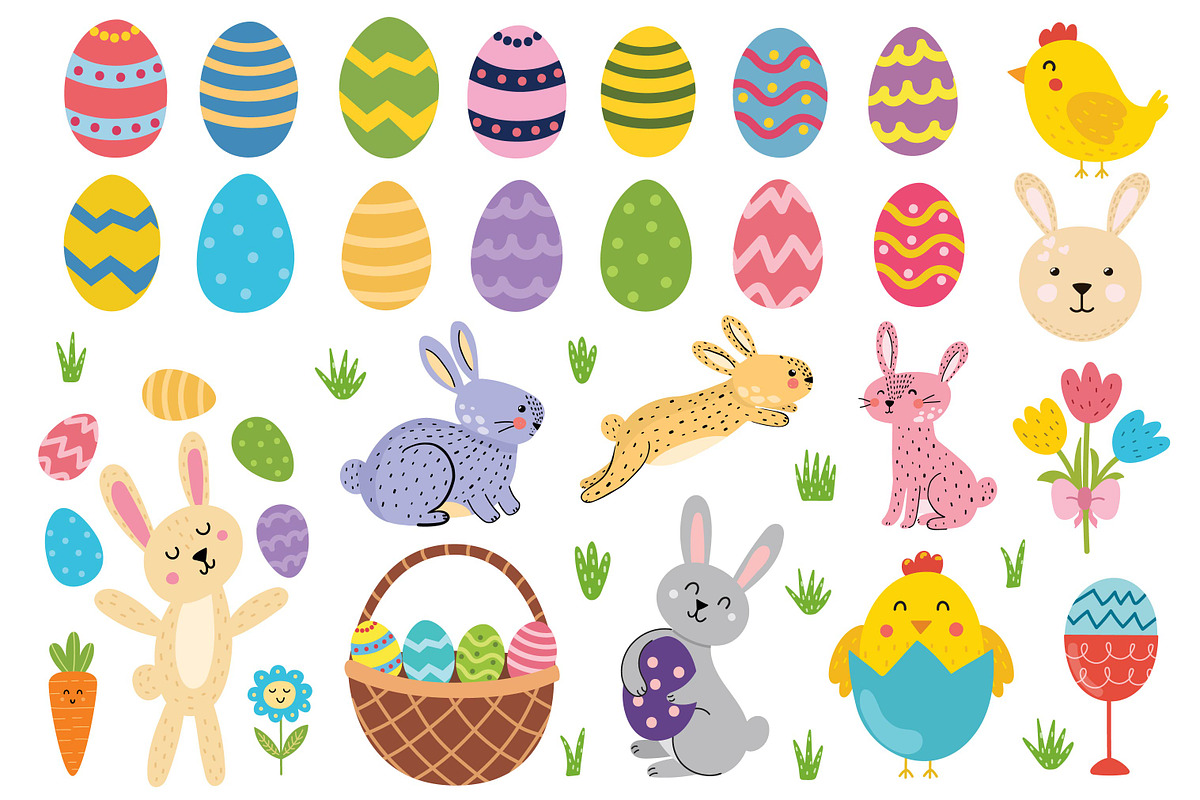 Easter Collection: Clipart, Patterns, a Decorative Illustration by Gulnara Sabirova (Photo 2 of 10)