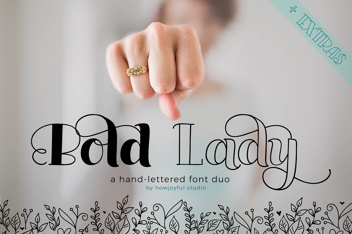 Bold Lady Font duo