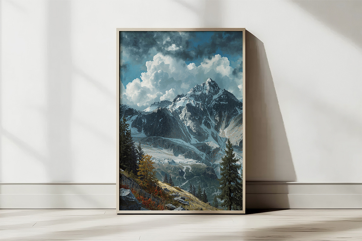 Realistic Nature Landscape Painting, a Wallpaper Graphic by Hamza067 (Photo 1 of 3)