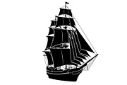 Vintage Sailing Ship SVG Bundle, an Illustration by Designs_River (Thumbnail 9 of 31)