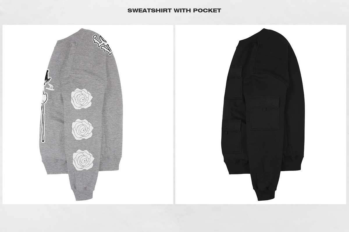 SWEATSHIRT MOCKUP + POCKET, a Merchandise Mockup by DaldSgh (Photo 7 of 10)