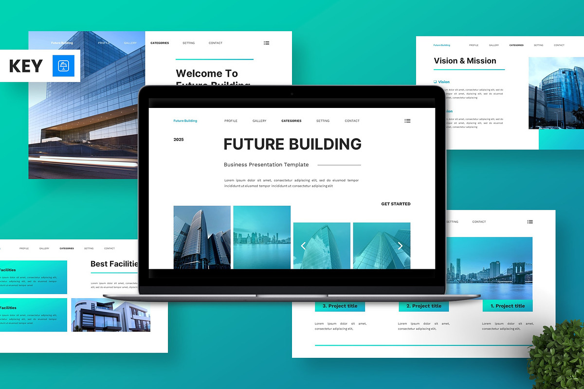 Future Building - Business Keynote, a Presentation Template by Deepslide Studio (Photo 1 of 6)