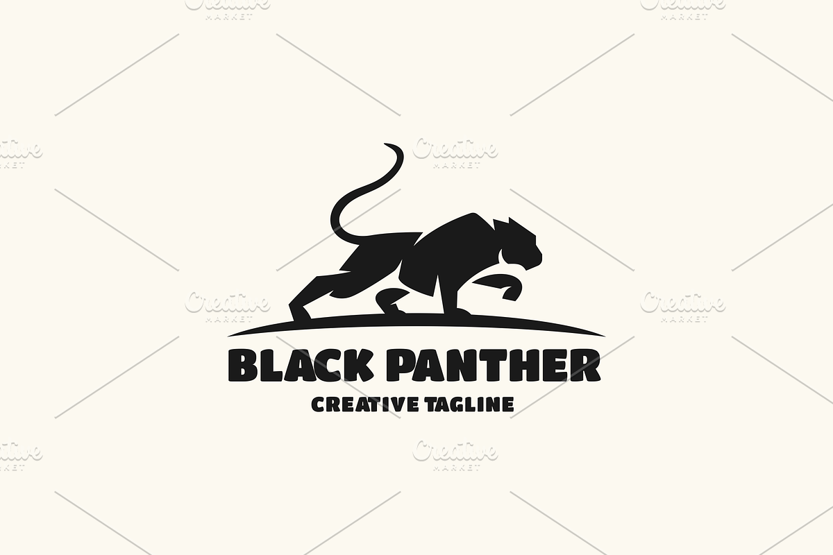 Panther Silhouette Logo Template, a Branding & Logo Template by EndR_ID (Photo 1 of 2)