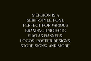 Mekchon - Aesthetic Serif Font, a Serif Font by Iqsiart Studio (Thumbnail 5 of 8)