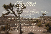 Topline – Elegant Script Typeface, a Script Font by Arendxstudio (Thumbnail 10 of 10)