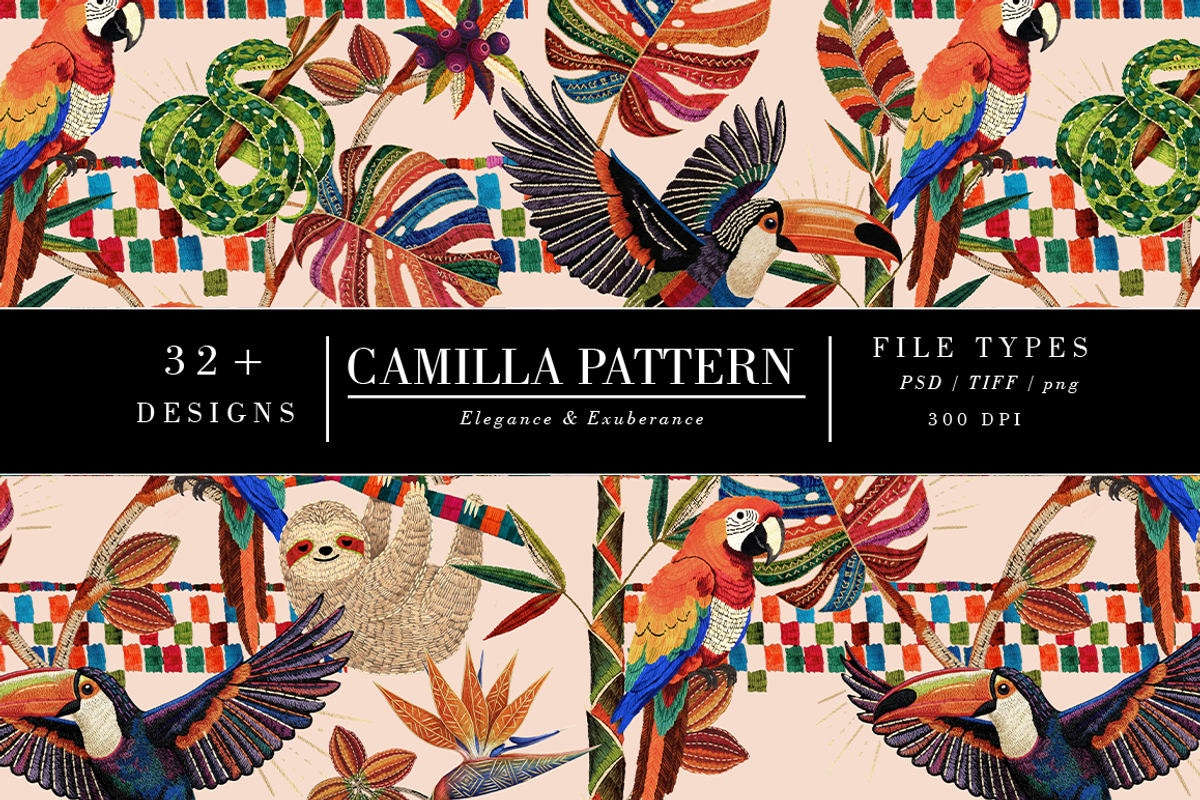 Tropical Paradise – 2026 Embroidery, a Pattern Graphic by Luiz da Rolt Grathwohl (Photo 5 of 11)