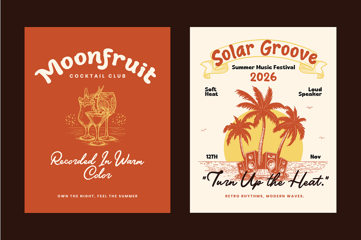Sunset Fiesta - Summer Vibes Font, a Sans Serif Font by Inviline.co (Photo 4 of 10)