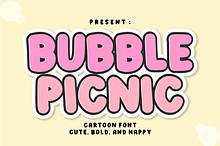 Bubble Picnic - Cute Bubble Font
