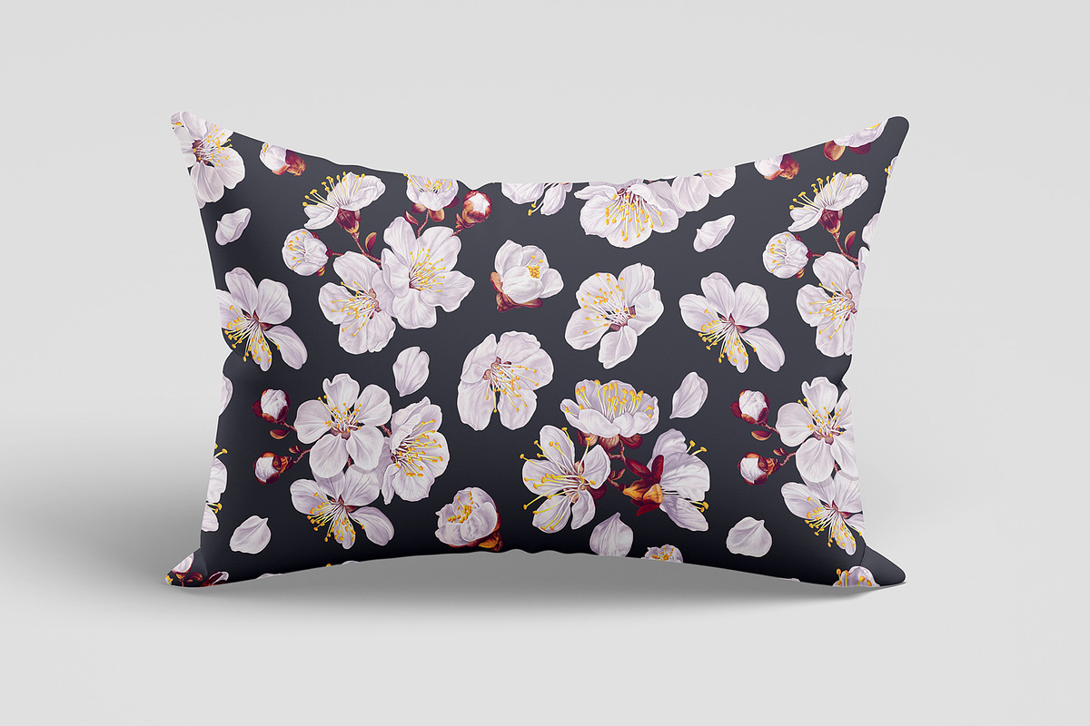 Apricot Branches Big Floral Set, an Illustration by MarynaPetrovska (Photo 9 of 23)