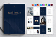 Luxury Real Estate Brochure Template, a Brochure Template by DesignCrest (Thumbnail 1 of 14)