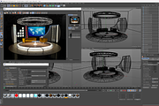 Virtual TV Studio Chat Set 19, a Furniture 3D Model by akerStudio (Thumbnail 13 of 13)
