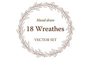 18 Vector Floral Wreathes, an Object Graphic by Sunny Design (Thumbnail 1 of 5)