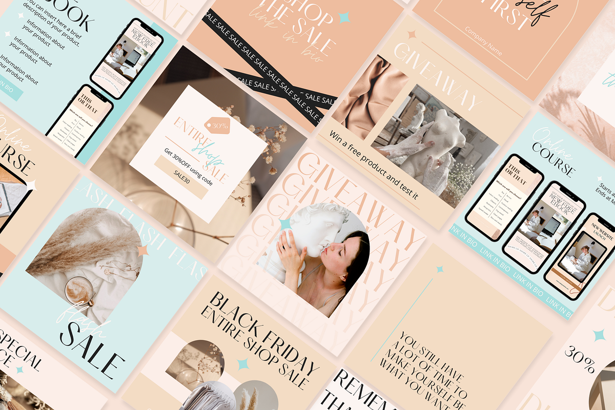 Instagram Creator Canva templates, a Social Media Template by DesignKora (Photo 6 of 19)