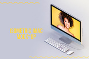 Imac Isometric Mock-up, a Mac Mockup by graystudio (Thumbnail 1 of 4)