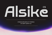 CS Alsike – Futuristic Font