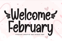 Welcome February | Script Font