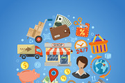 Online Shopping and Delivery Concept, a Technology Illustration by TAlex (Thumbnail 5 of 7)