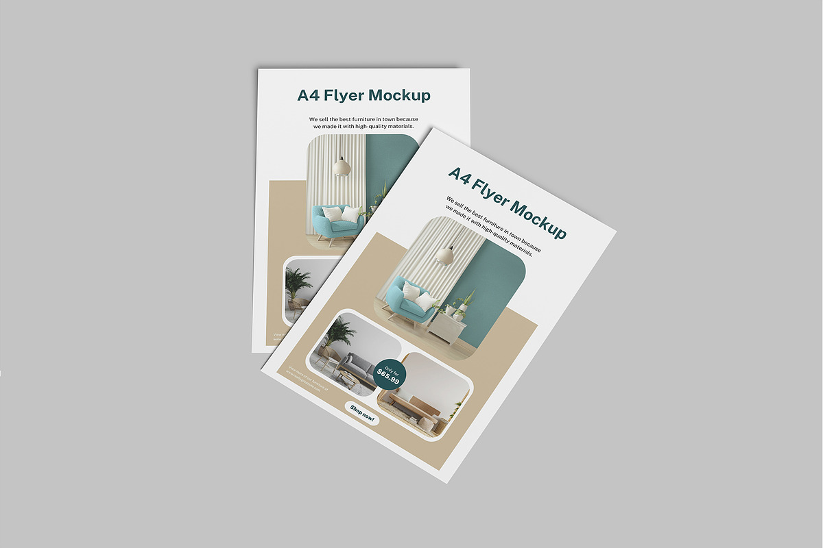 A4 Flyer Mockup, a Flyer Template by rizalamora (Photo 4 of 11)