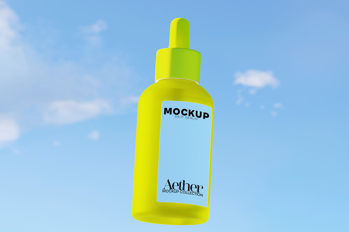Drip Serum Bottle Mockup Bundle, a Merchandise Mockup by Banana Mockups (Photo 2 of 6)