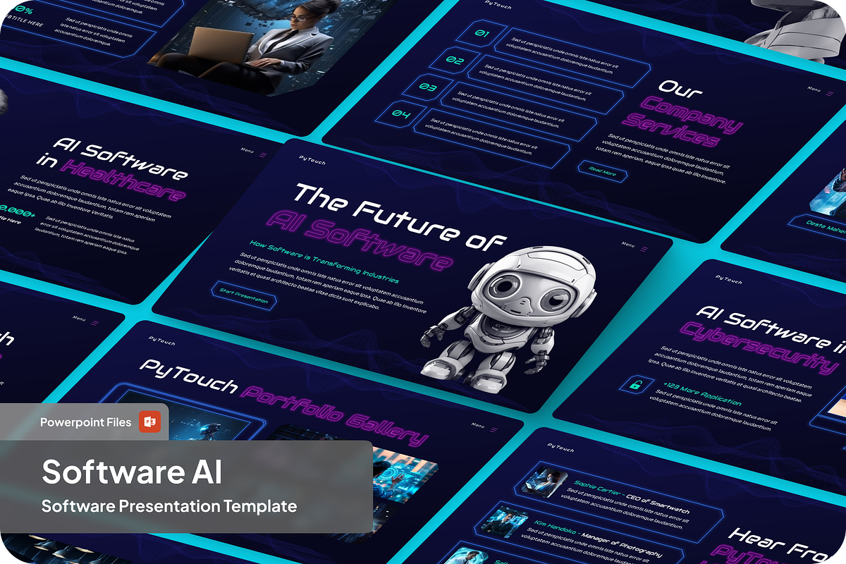 Software AI Presentation, a Presentation Template by SquidPixey (Photo 1 of 6)