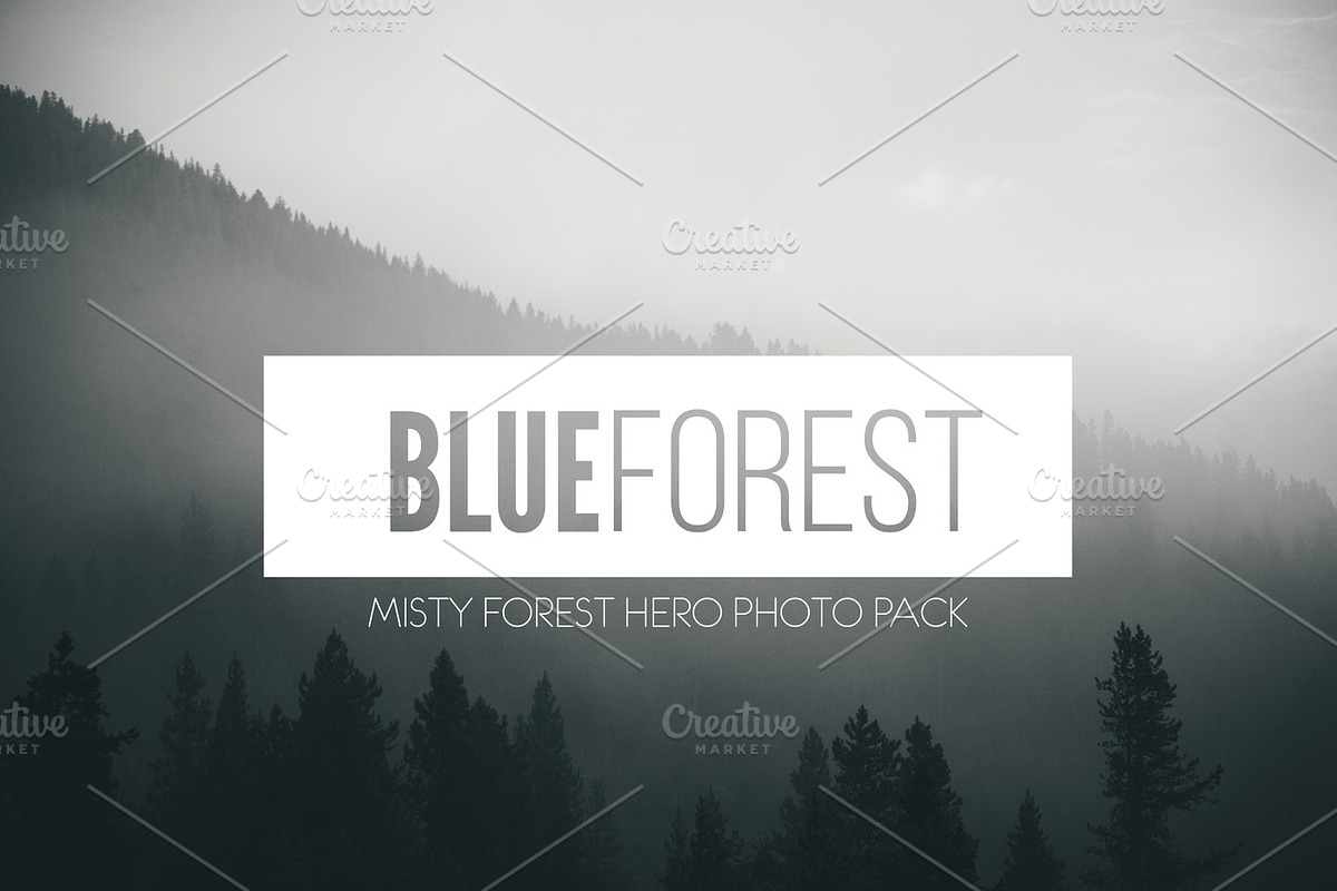 Photo Pack: Blue Forest Fog, a Nature Photo by Gradivis (Photo 1 of 4)