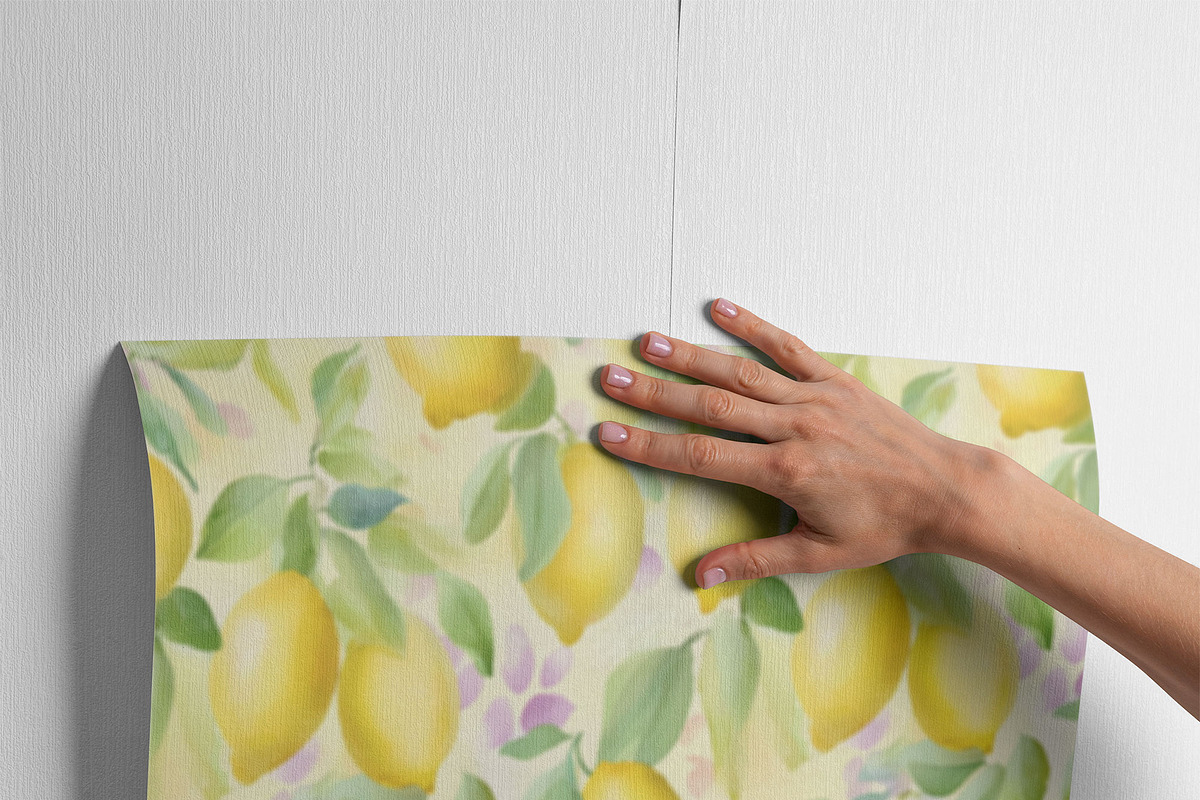 Watercolor Lemons SEAMLESS PATTERN, a Pattern Graphic by AYAKA Studio Co. (Photo 4 of 9)