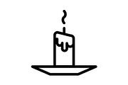 Candle icon, an Outline Icon by Sumberpangan (Thumbnail 5 of 5)