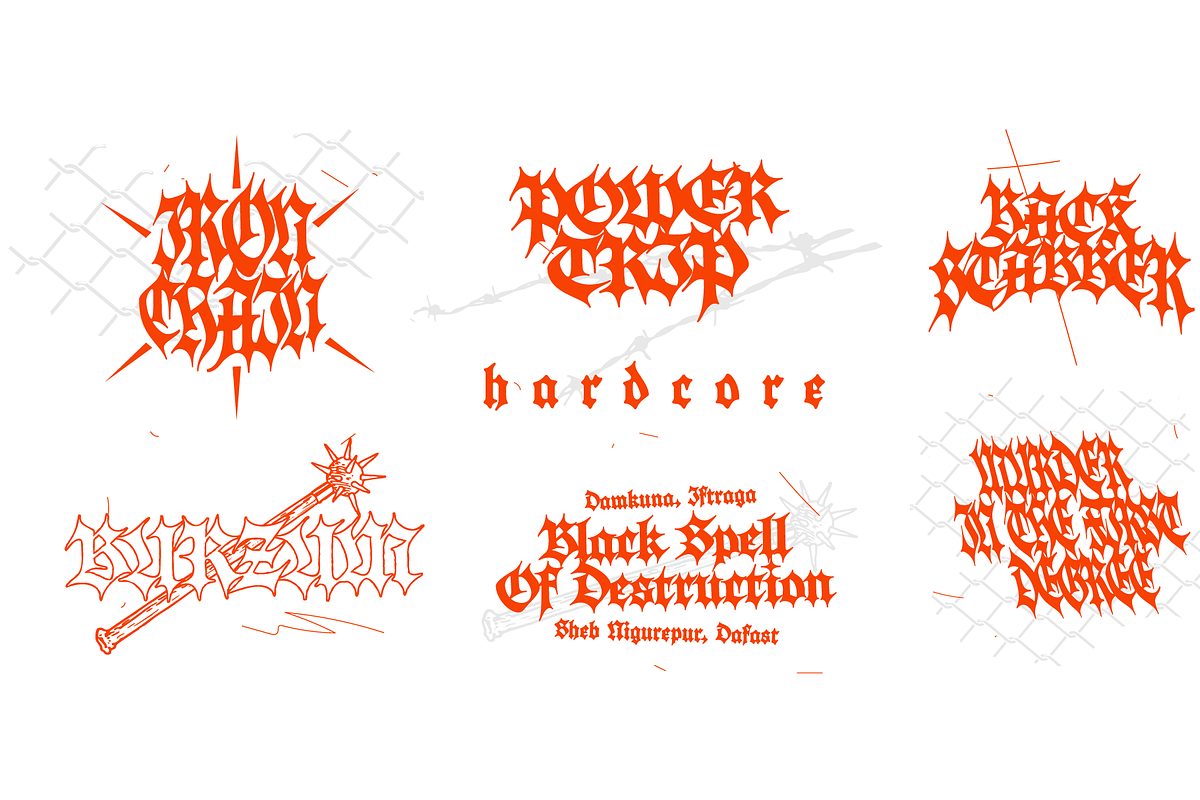 UKOL typeface, a Blackletter Font by TypeMate (Photo 5 of 12)