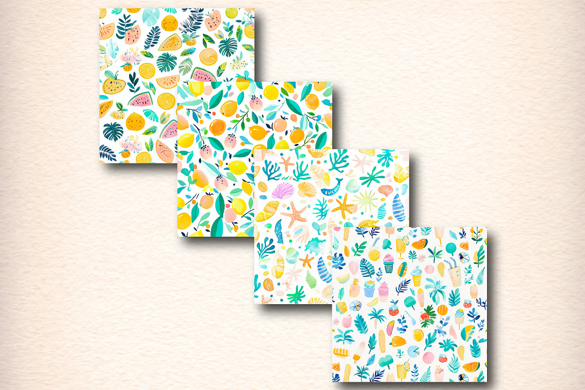 Summer Seamless Pattern, a Pattern Graphic by Digital Artistic99 (Photo 7 of 8)