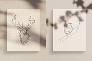 Christmas Bundle- Line Drawings, an Illustration by Whimsy Works (Thumbnail 5 of 11)