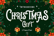 Christmas Gift Font, a Handwritten Font by KengGraphic (Thumbnail 1 of 7)