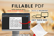 Editable Expense Tracker, a Stationery Template by Graphicsnext (Thumbnail 6 of 7)