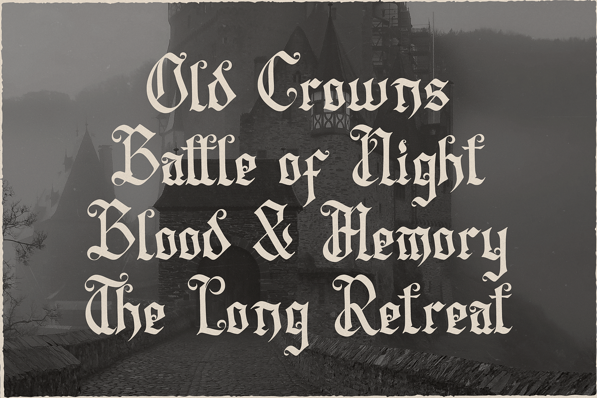 Rexstorm | Blackletter Typeface, a Blackletter Font by Denustudios (Photo 4 of 12)