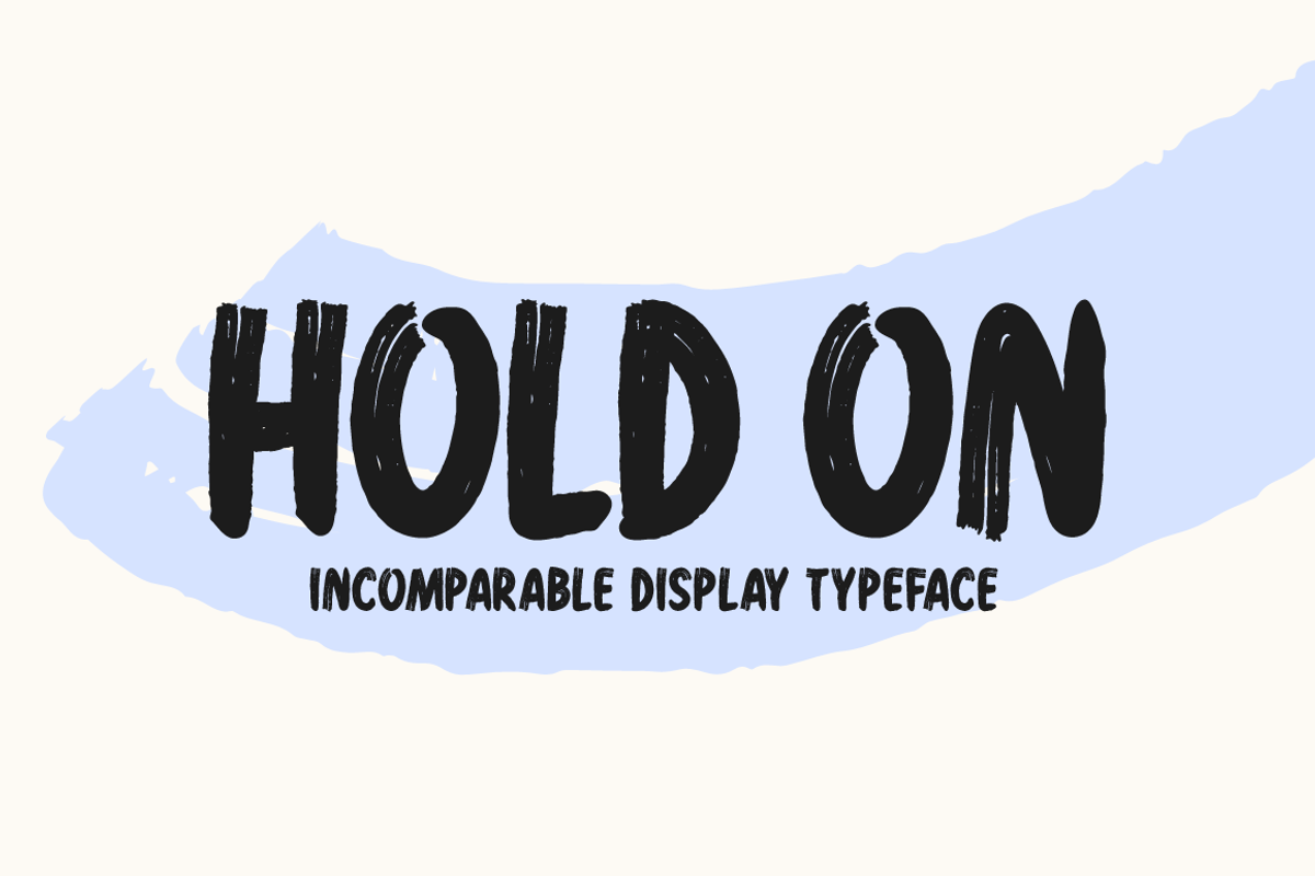 Hold On Typeface, a Script Font by Seemly Fonts (Photo 1 of 5)