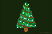 Tinsel Procreate Brush Set, a Brush Add-On by AngelfishCreative (Thumbnail 10 of 11)