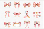 Watercolor Pink Ribbon Clipart, an Illustration by Sublimation Artist (Thumbnail 3 of 6)