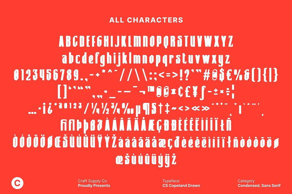 CS Copeland Drawn, a Sans Serif Font by Craft Supply Co. (Photo 8 of 8)
