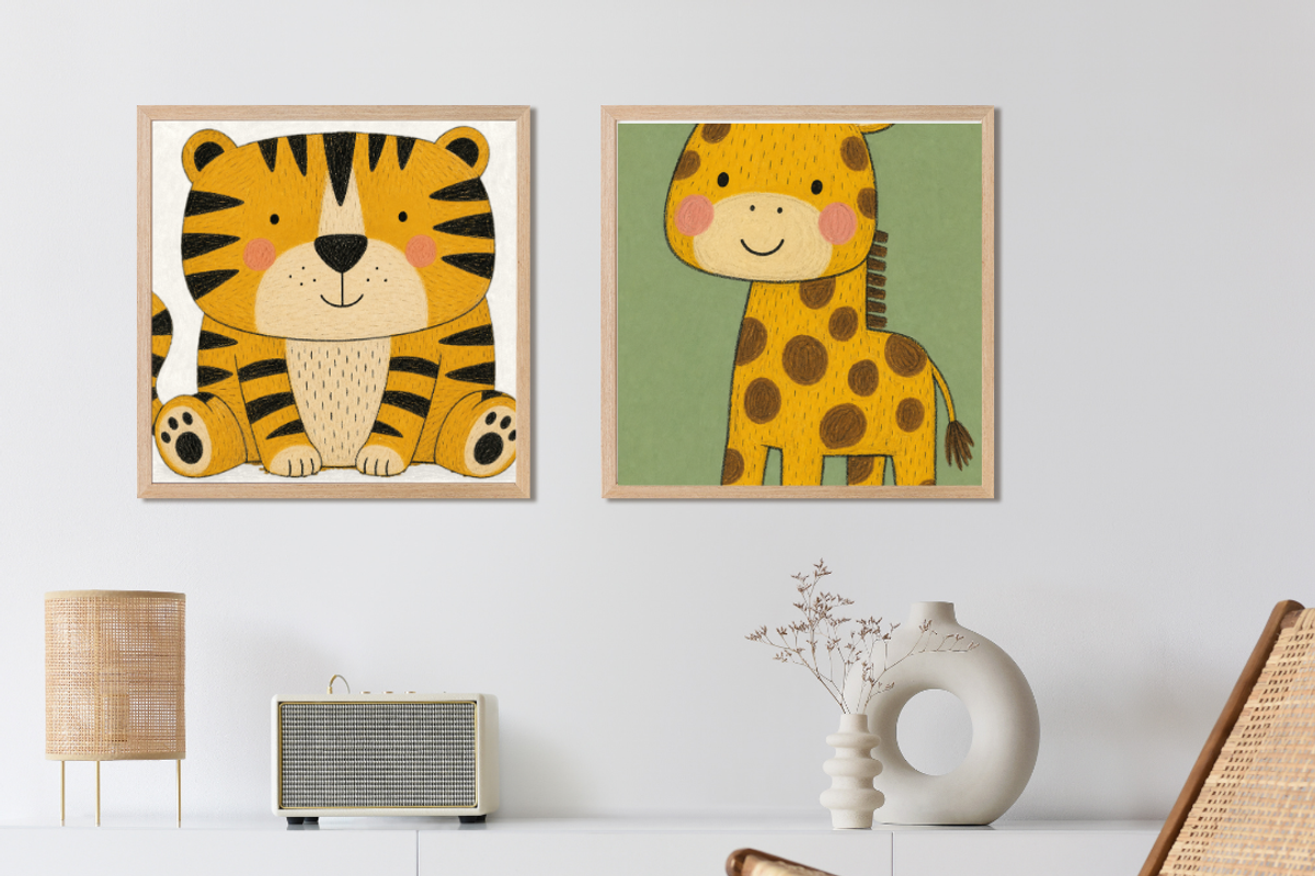 Minimalist nursery wall art, a Background Graphic by digital.incubator.yum (Photo 5 of 6)