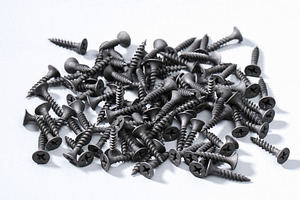 Black iron screws dowel nails for w stock photo containing pile and hardware