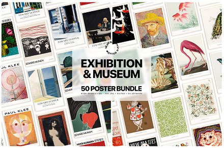 Exhibition Art Bundle 1, a Graphic by Wall Art Print Studio