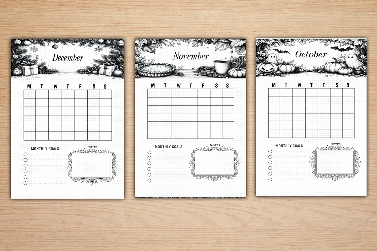 Printable Calendar A4, a Stationery Template by Print Haven (Photo 4 of 6)