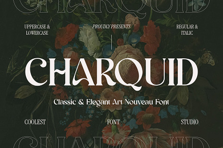 Charquid Font - Serif Font, a Serif Font by Koplexs Studio