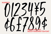 Raveling Melany - Messy Handwritten, a Handwritten Font by Zarma Type (Thumbnail 11 of 12)