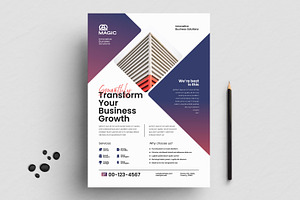 Modern Corporate Business Flyer, a Flyer Template by ContestDesign