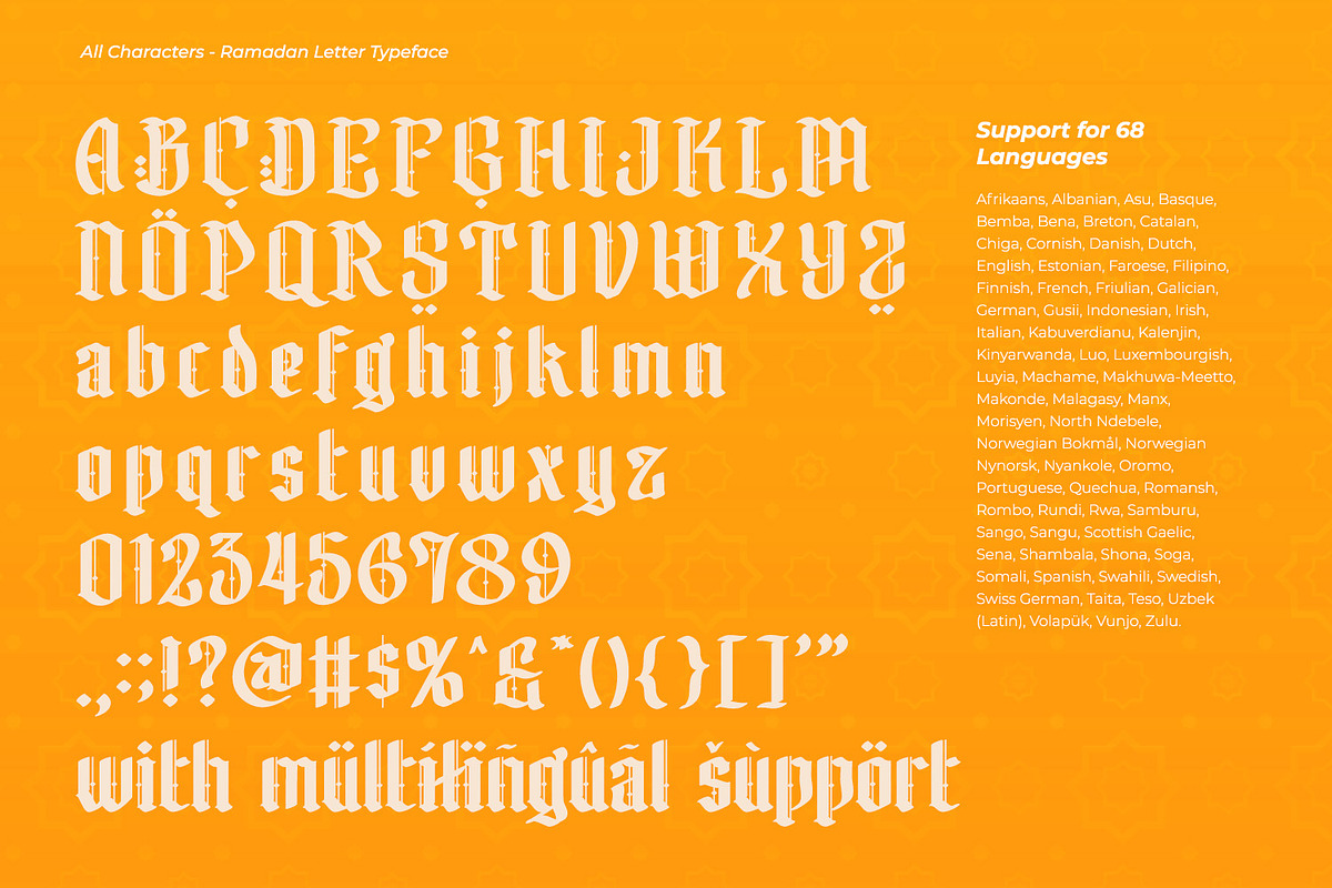 Ramadan Letter, a Symbol Font by Nathatype (Photo 9 of 11)