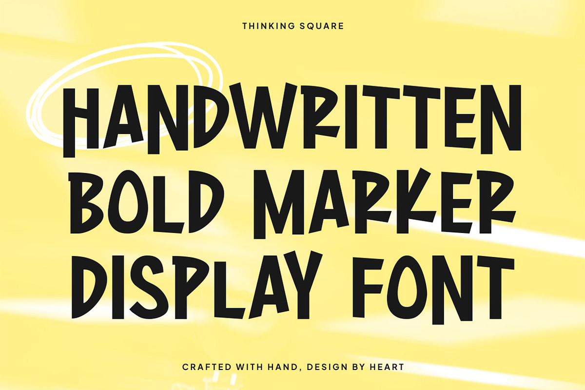 Thinking Square - Marker Font, a Sans Serif Font by Pekotype (Photo 2 of 14)